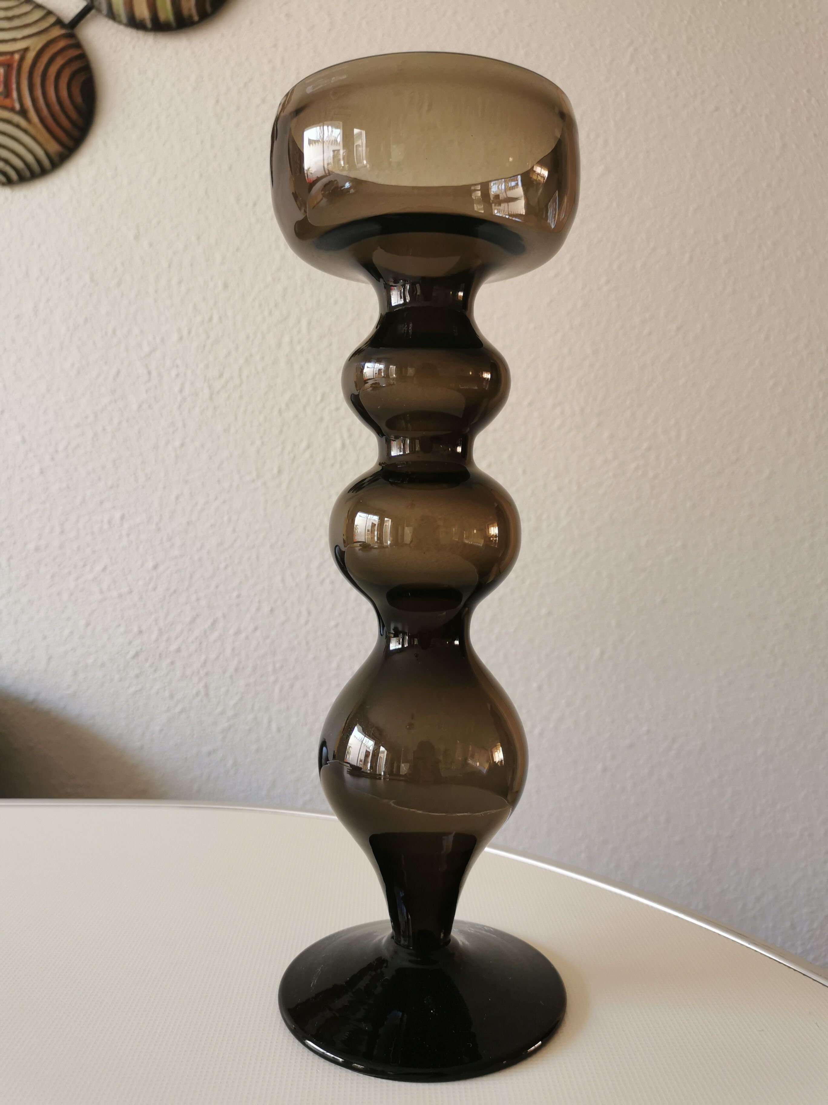 Vase bubble en verre soufflé Space Age années 70