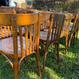 Lot de 20 chaises de bistrot ancienne