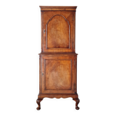 1930s walnut cocktail cabinet - English storage furniture