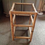 Rattan side table