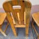 6 pine chairs