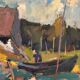 Original Swedish Oil on Panel – "Vid Knabäck, Skåne" by Carl-Axel Schwieler – Signed – Vintage & Framed – 59 × 50 cm (23.2" × 19.7")