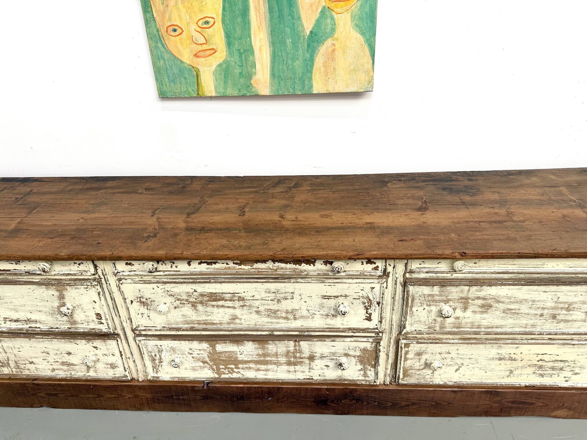 Large antique haberdashery cabinet, circa 1900