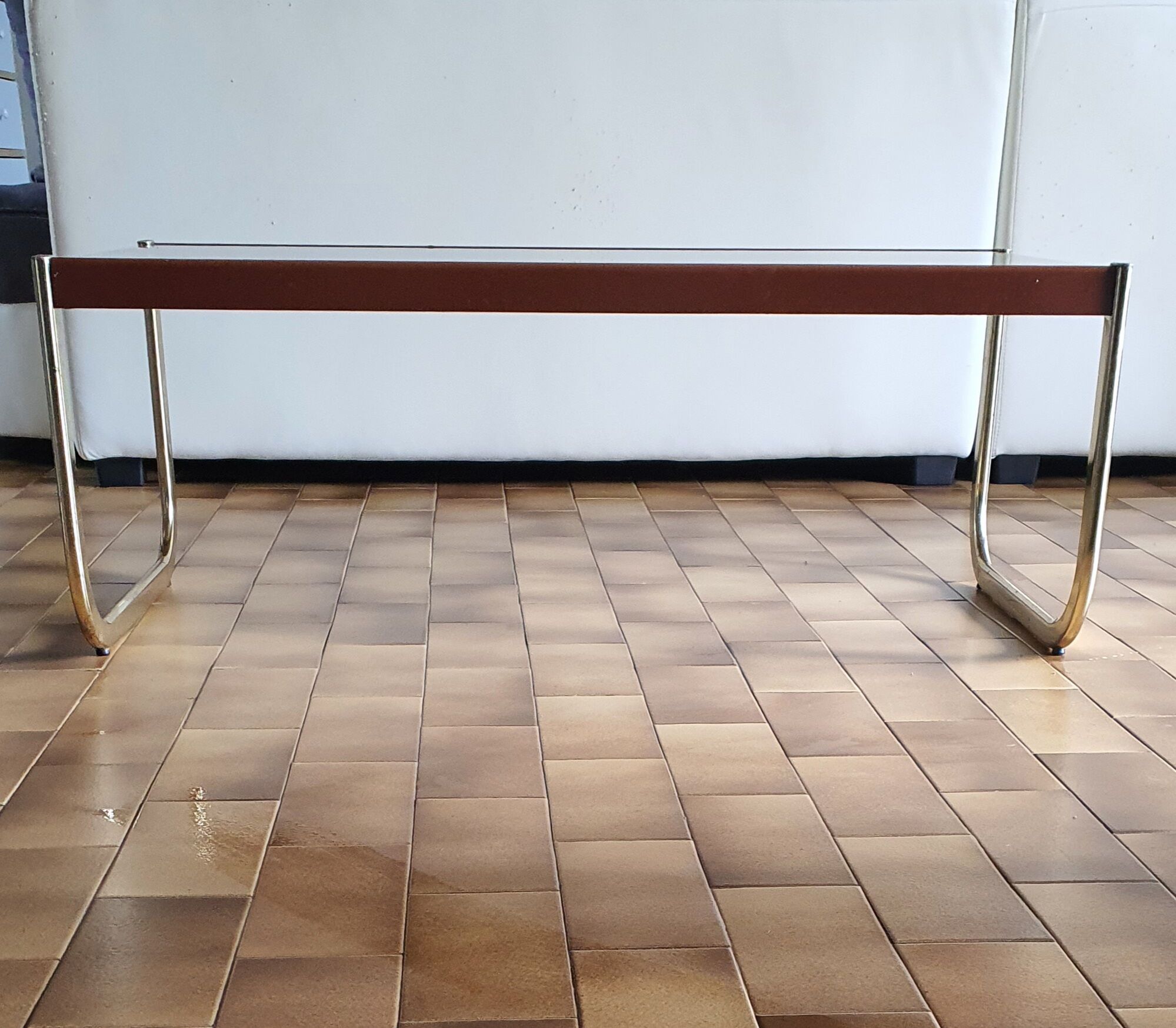 Smoked glass coffee table