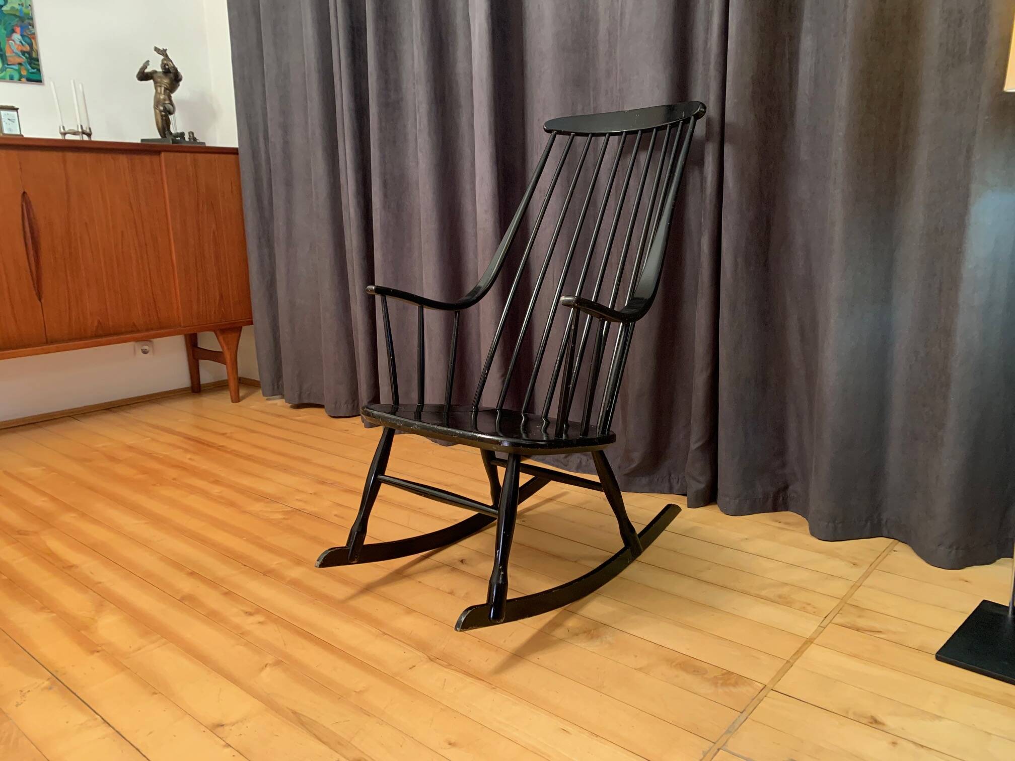 Grandessa rocking chair by Lena Larsson, Nesto, Sweden, 1960s