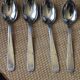Lot 4 spoons metal decorations