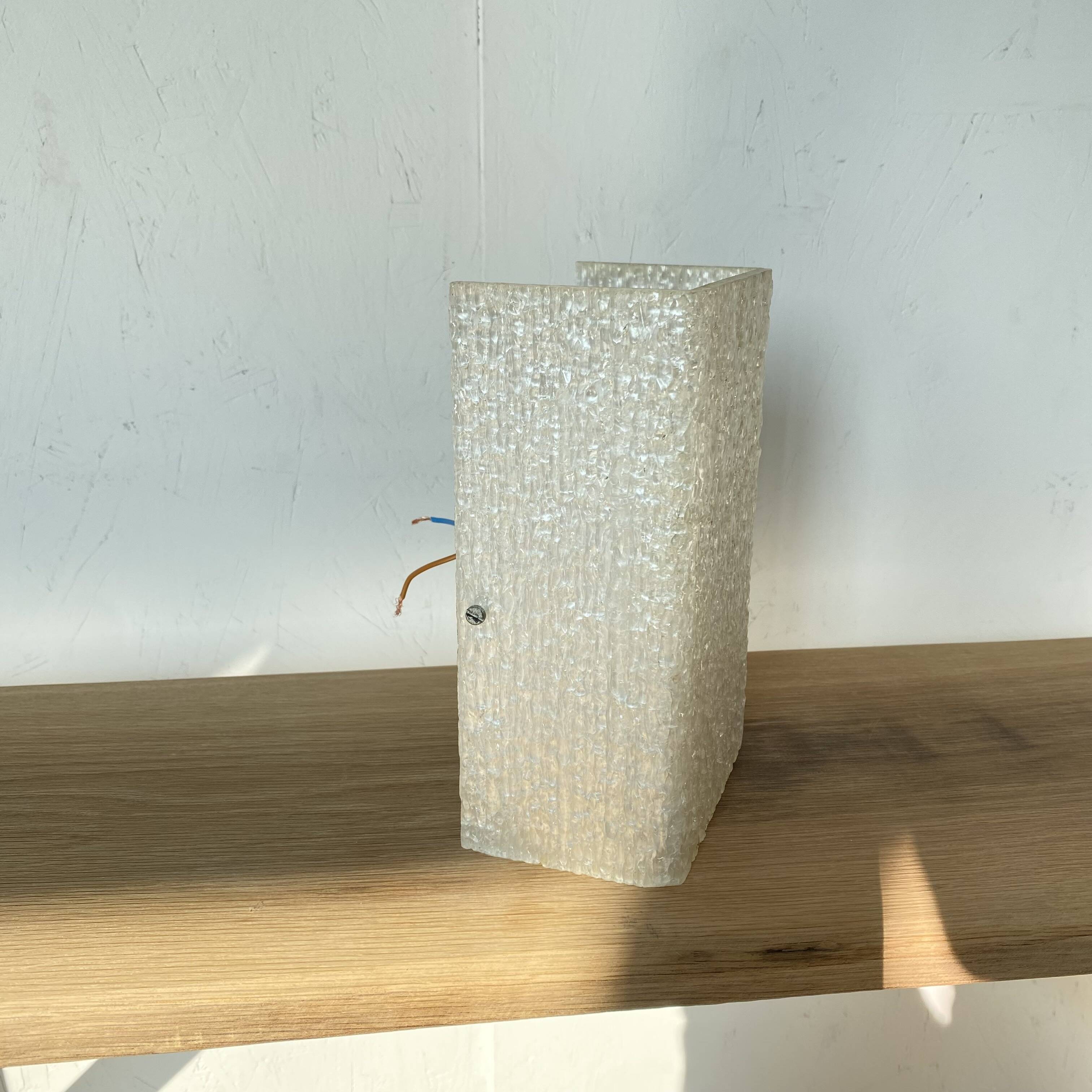 Antique seventies perspex wall light, vintage lighting 1960 1970 LAMP-7471