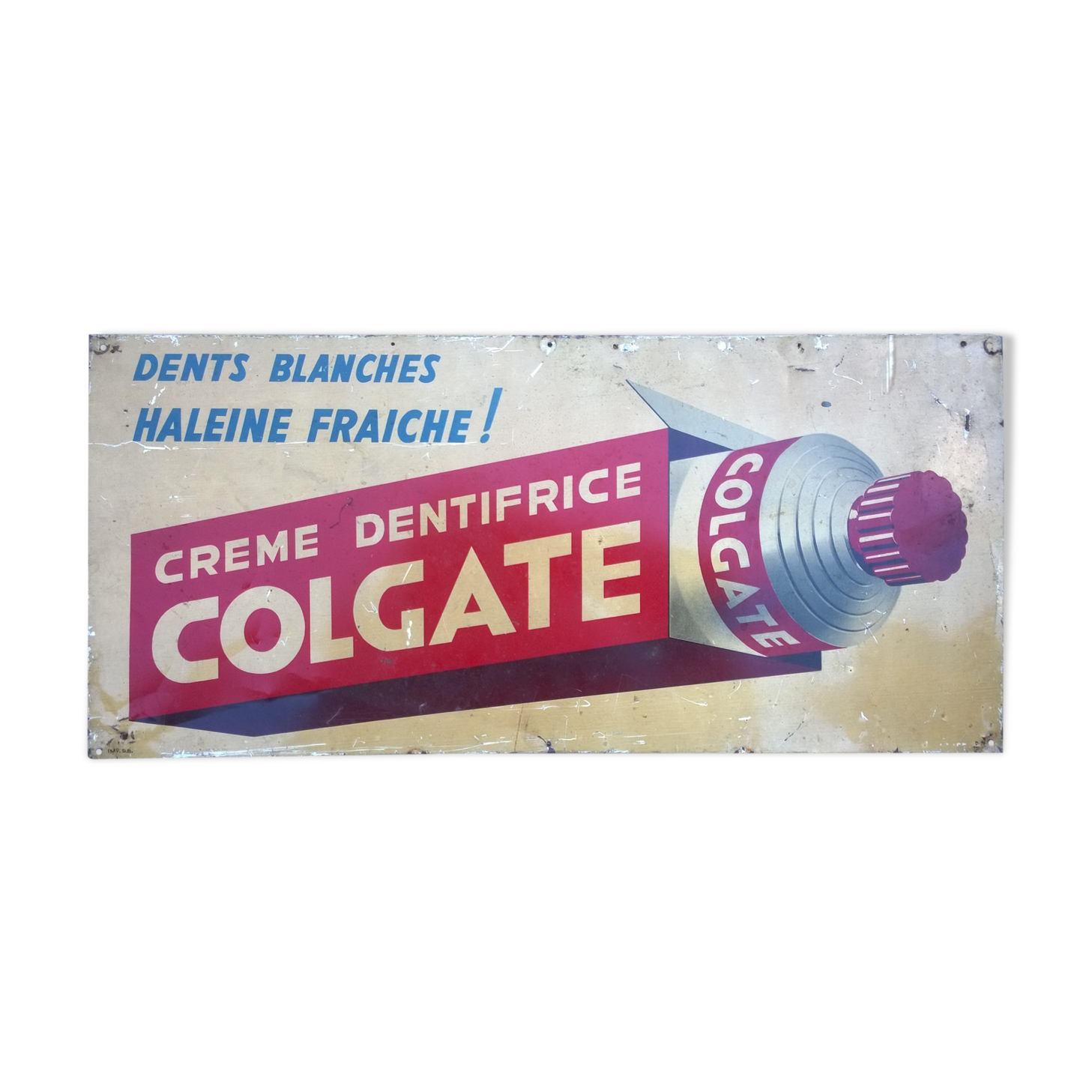 Tole publicitaire années 50