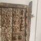 Old carved African door in solid wood – ethnic decoration – pi