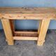 Console brutaliste 120 cm bois massif