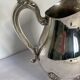 Old American silver metal water pitcher early twentieth century