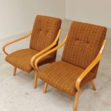 Pair of armchairs 6953 by Jaroslav Smidek for TON (Thonet)