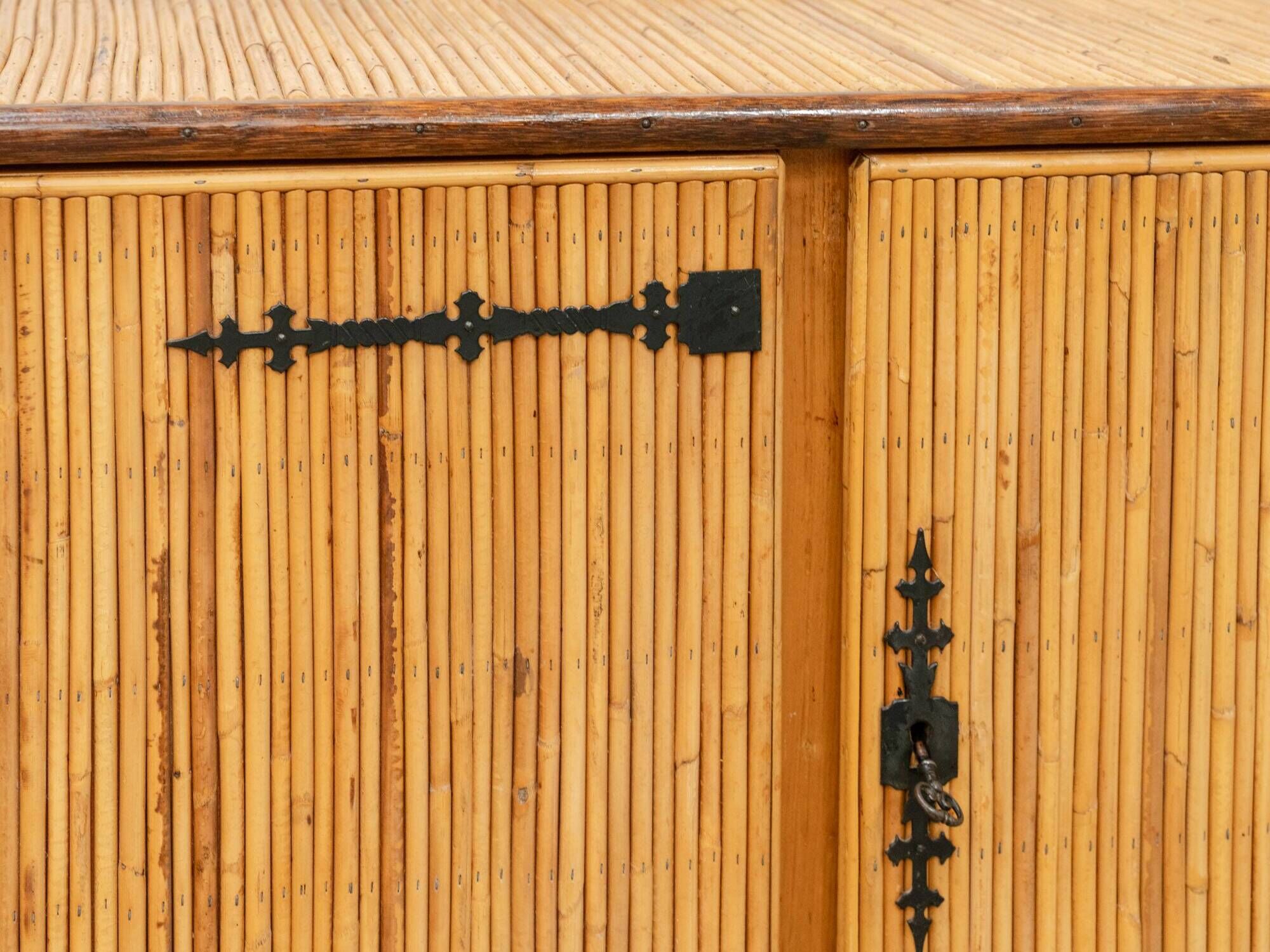 Audoux Minet rattan enfilade