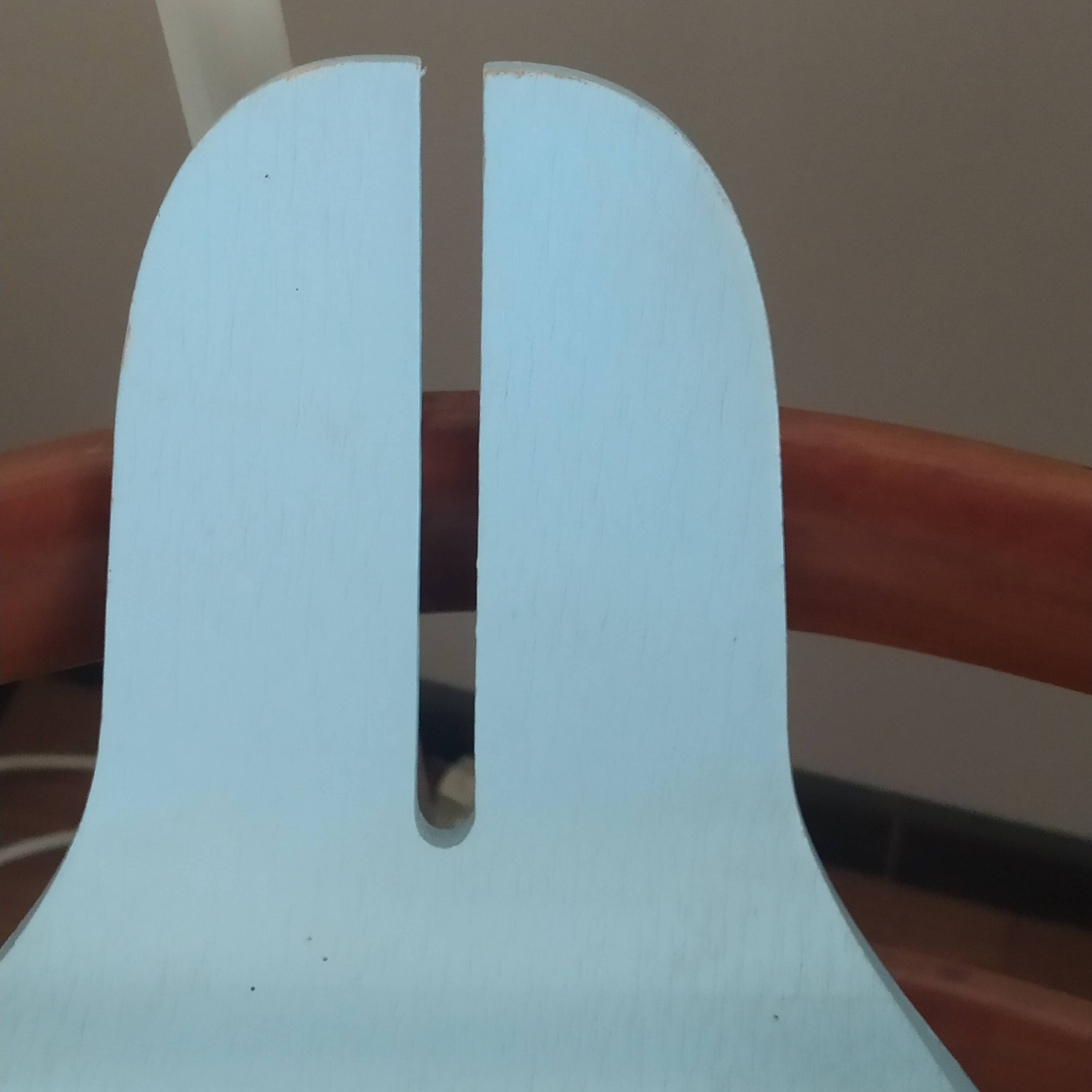 Bogo Rabbit blue wooden wall light 1980