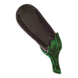 Italian ceramic glossy aubergine bowl – 1960s