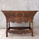 Provençal kneading trough in walnut from the 18th century.
