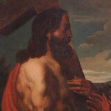 Great 19th-century Flemish painting, Christ Forgiving Penitent Sinners