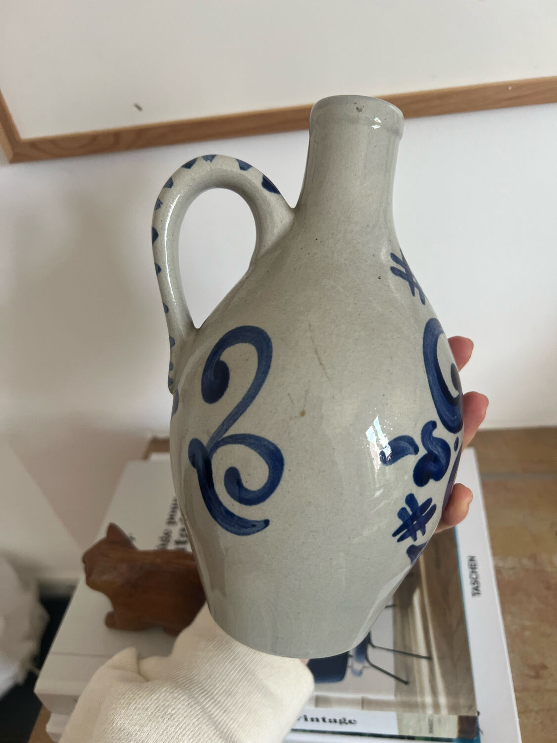 Soliflore or vintage painted vase