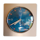 Clock formica vintage wall clock silent square "Quartz Paris"