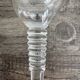 6 Vintage Ribbed Stem Crystal Glasses