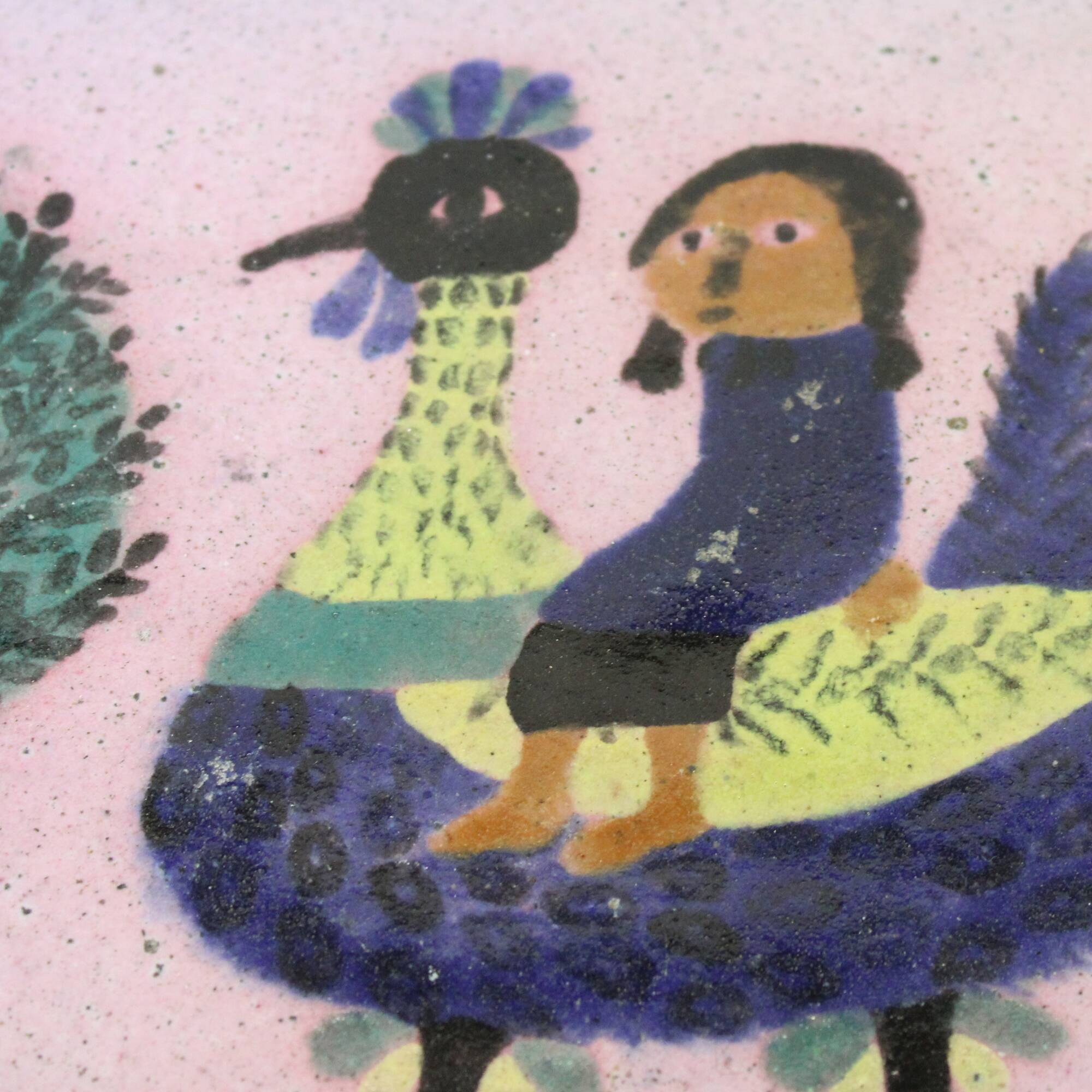 Nesting tables - metal and ceramic from Dour 1960