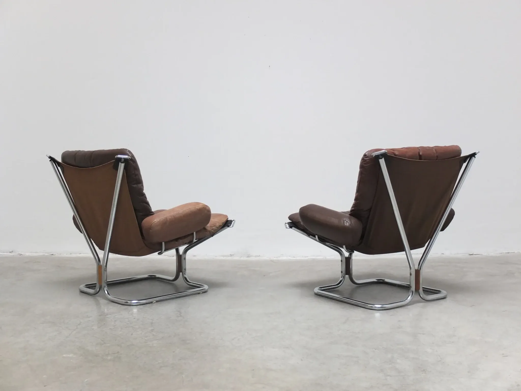 Pair of lounge chairs by Harald Relling for Westnofa, 1970s