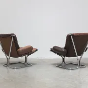 Pair of lounge chairs by Harald Relling for Westnofa, 1970s