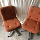 Pair of swivel armchairs 1970