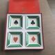 Set of 4 pocket drains pattern playing cards