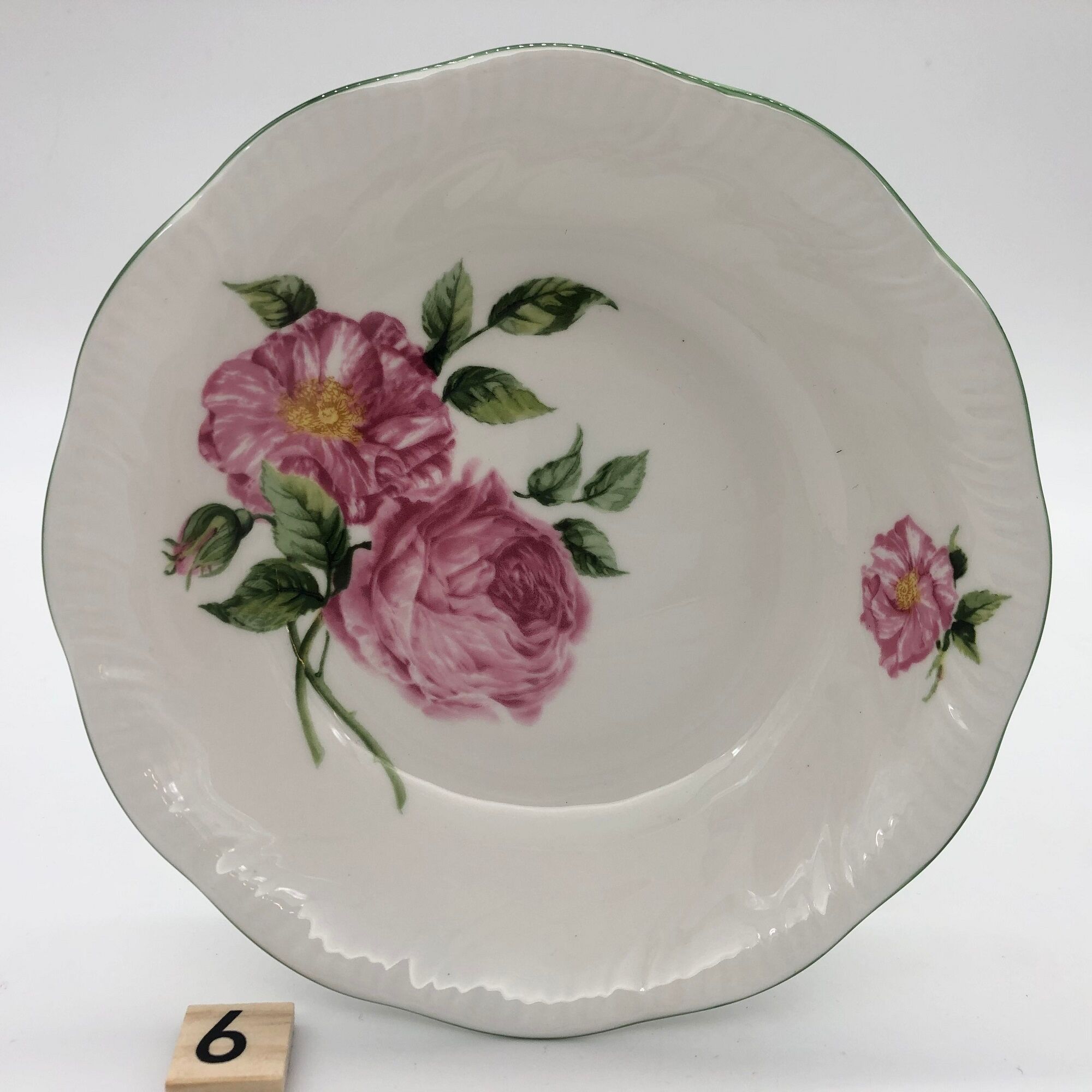 6 dessert & ice bowls with serving dish "the national trust – england"