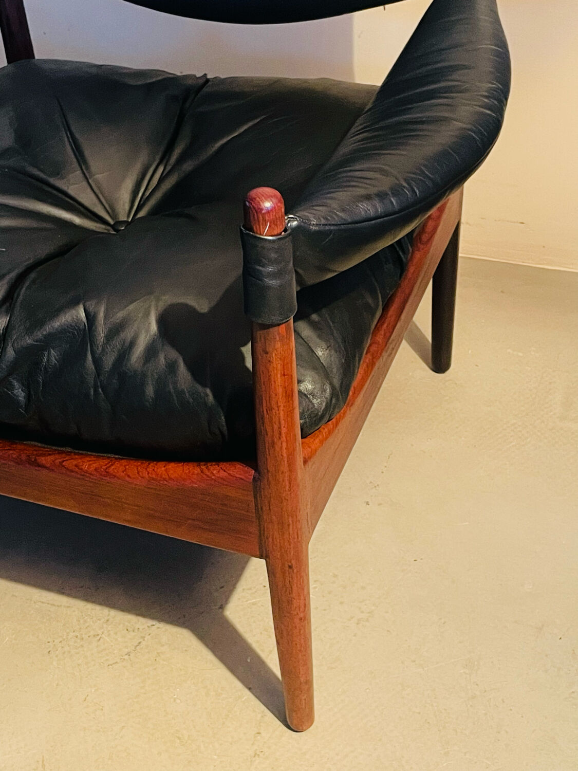 Kristian Vedel Arm Chair model Modus in Rosewood and Leather (2 available)