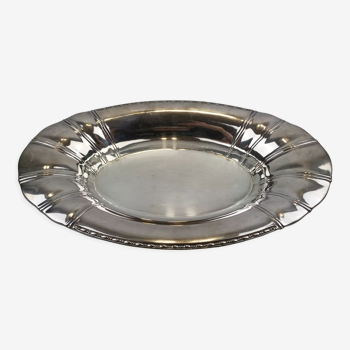 Christofle hollow dish or breadbasket in silver metal
