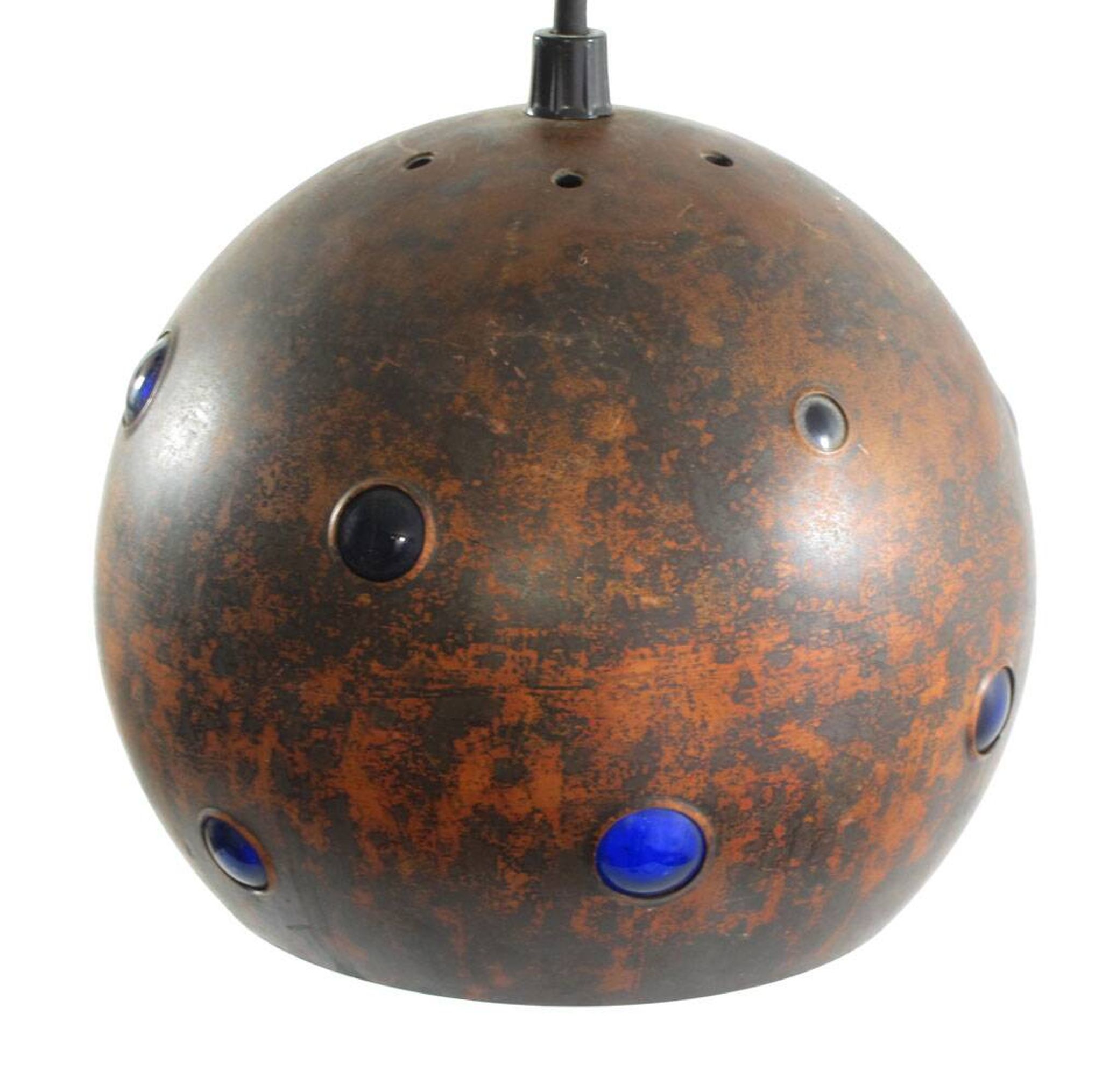 Nanny Still for Raak Globe Pendant Lamp 1960s Copper & Glass Finnish Modern
