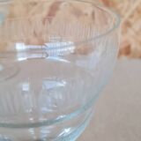 Service of 10 chiseled crystal water glasses