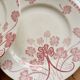 4 flat plates red earthenware Lunéville "Lucien"