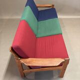 Sofa 3 places Scandinavian design colors 1950