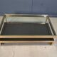 Vintage two tier Belgochrom 23kt coffee table, 1970s