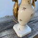 White and gold Limoges porcelain lamp