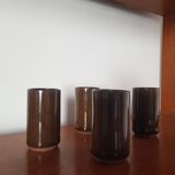 Set of 4 stoneware glasses