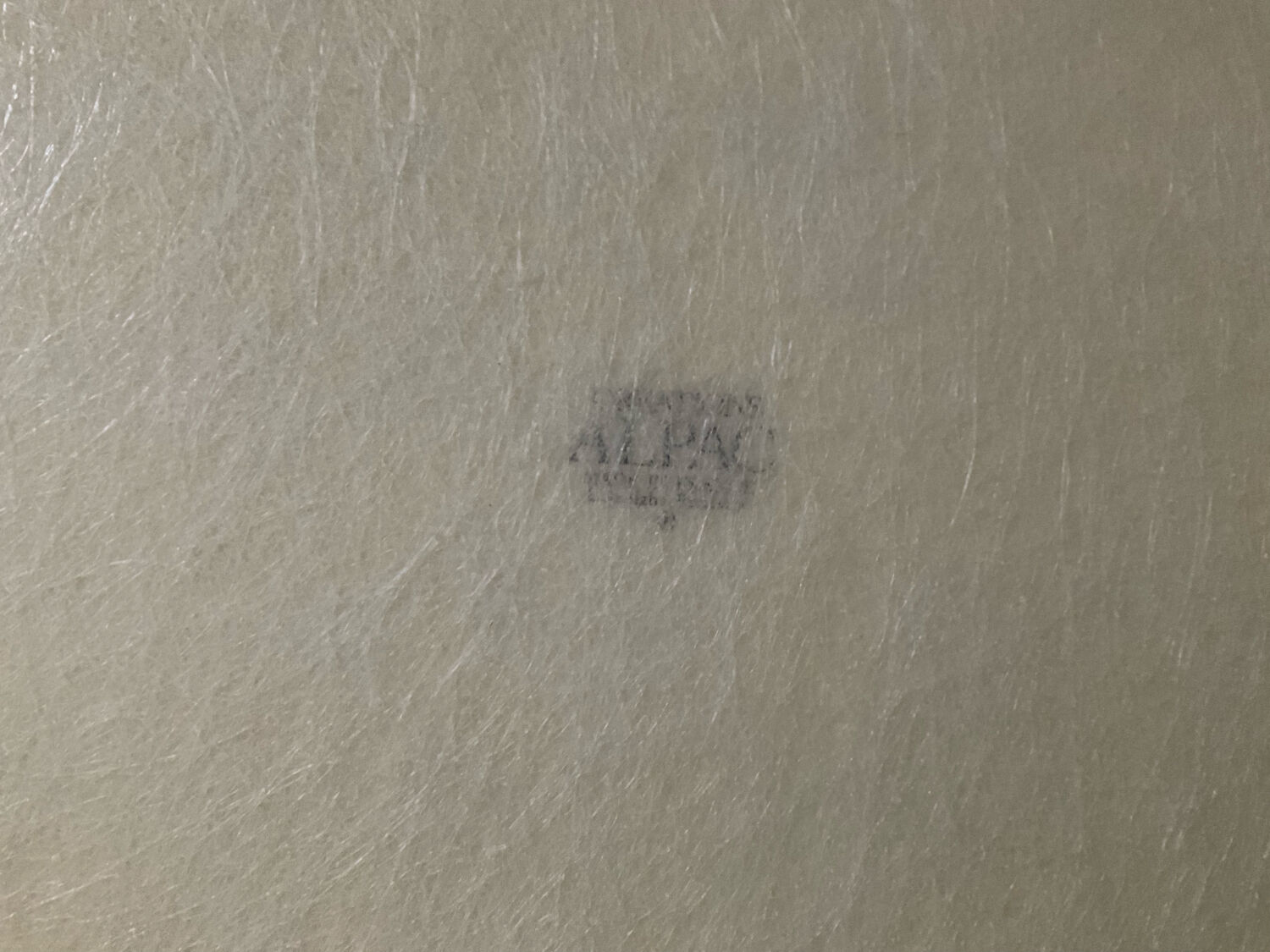 Vintage alpac tray in fiberglass and rattan