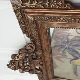 Ancient mirror with pediment 81x122cm