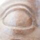 Carved mid-century wooden abstract face artwork sculpture