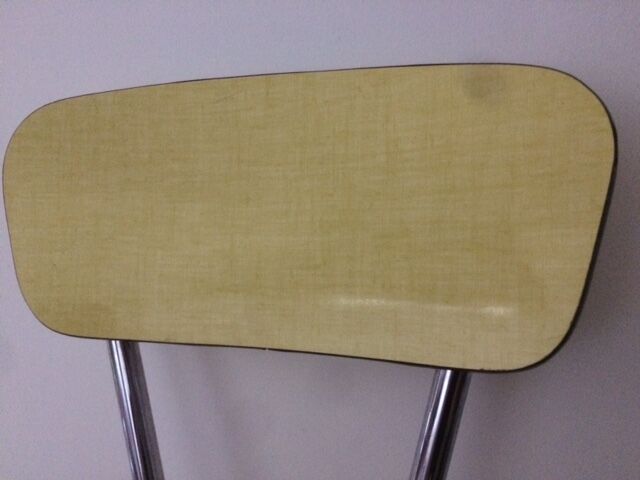 Yellow formica chairs