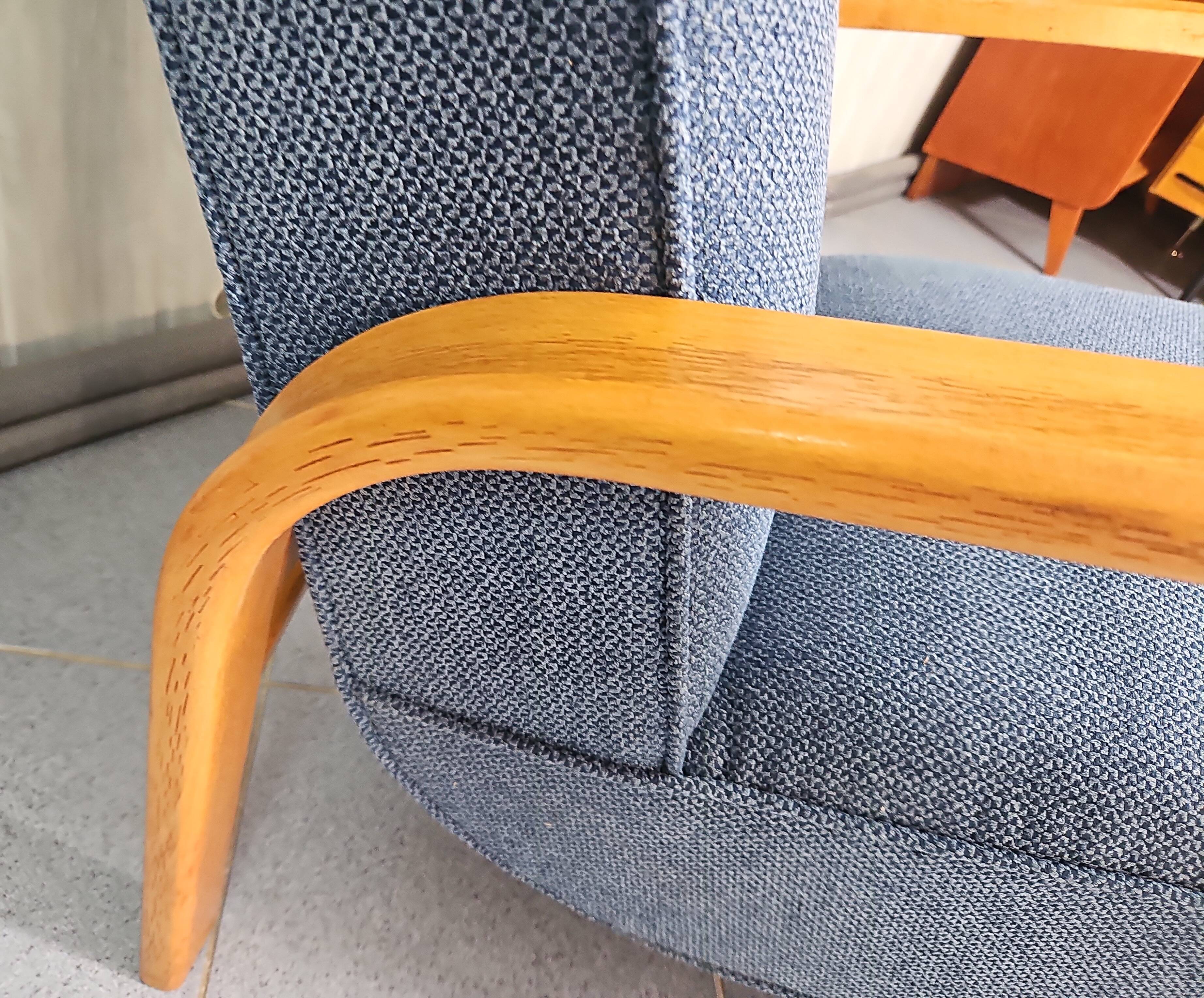 Pair of armchairs designed by K. Koželka & Antonín Kropáček for  Interier Praha Czechoslovakia 1950.