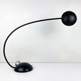 Black Italian desk lamp by C. Zaffaroni Turate, 1980s.