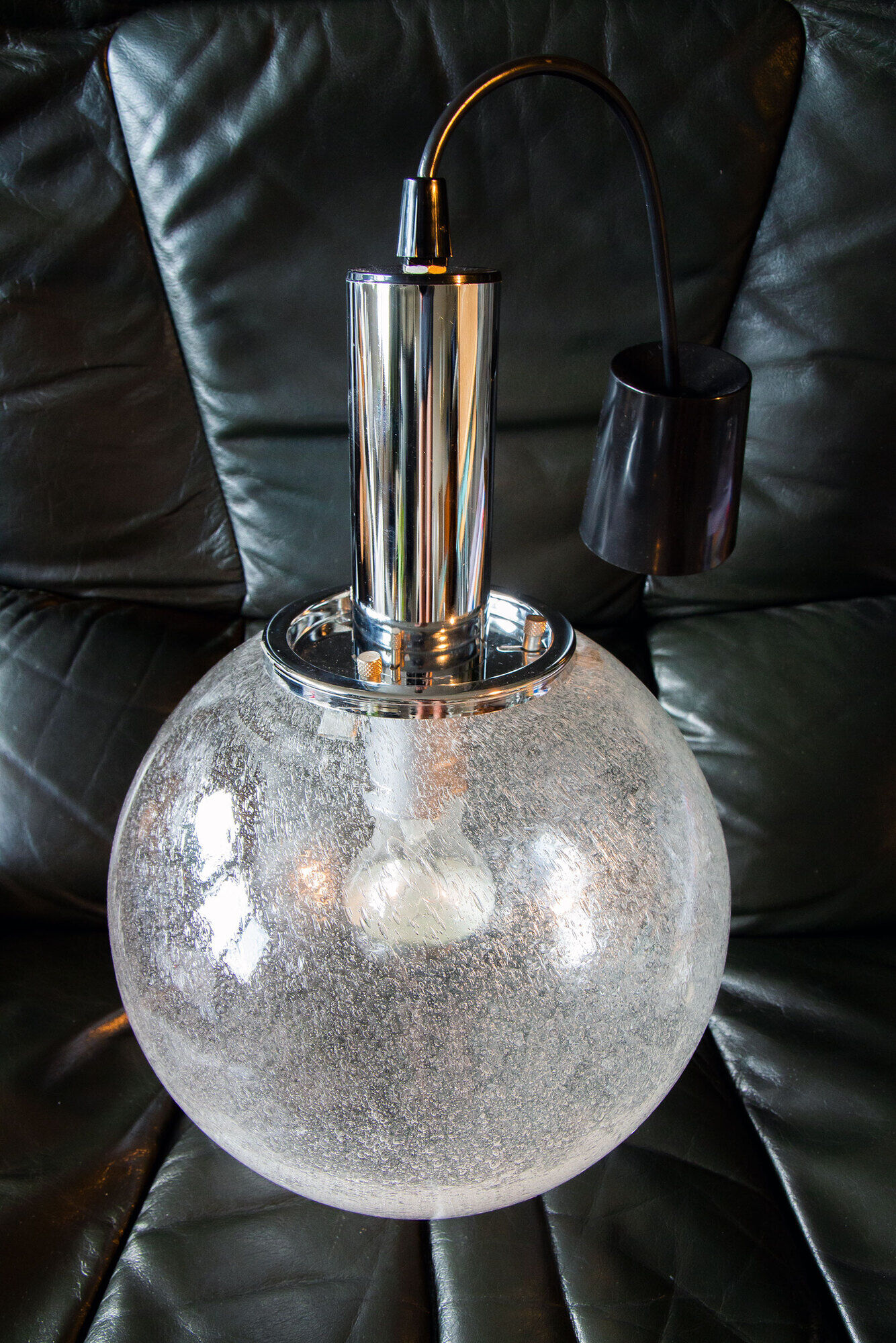Glass chandelier by Murano Targetti Sankey, Italy 1970
