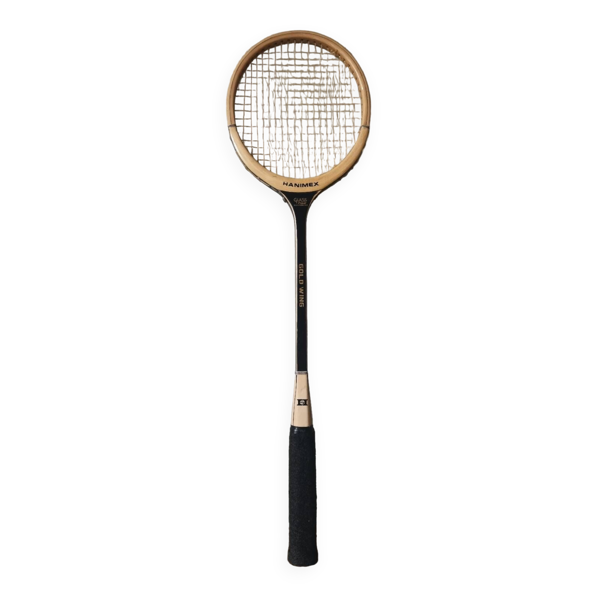 Raquette De Tennis Vintage Dunlop Gold Wing En Bois Avec Presse-tête - Occasion, Collection