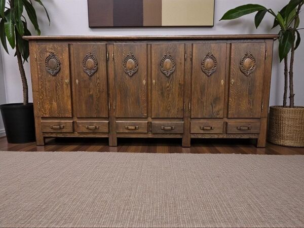 Buffet vintage XL en bois / buffet / midboard