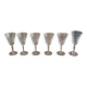 Lot de six verres à pied cristal Bayel