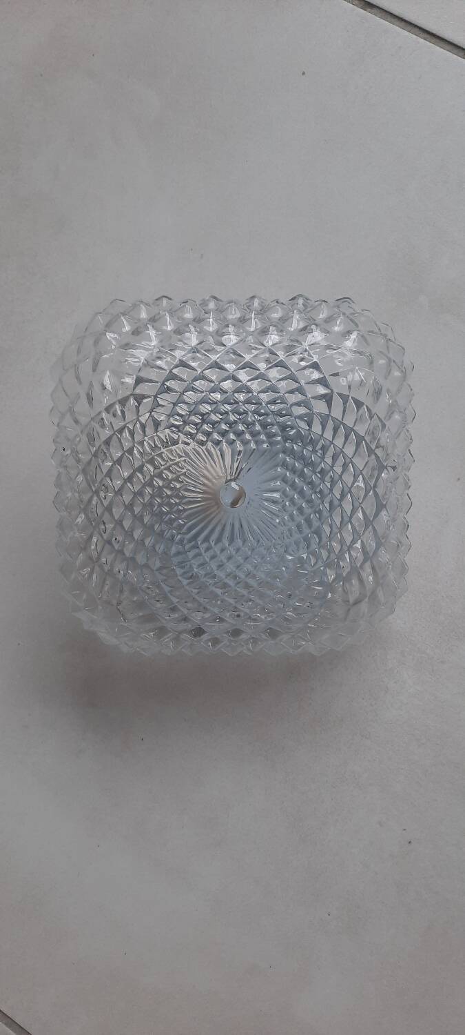 Molded glass ceiling light